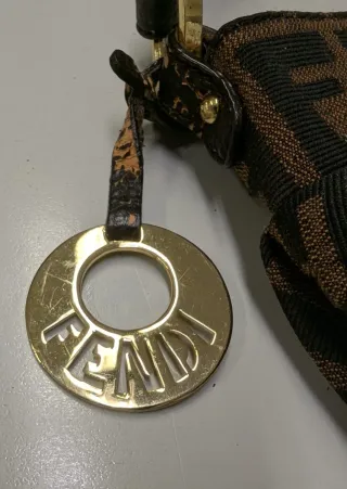 Fendi. Borsa Zucca mini chef Buket in tessuto