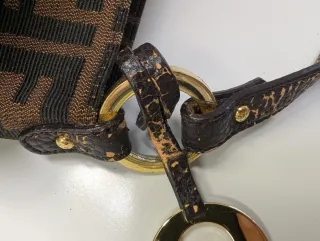 Fendi. Borsa Zucca mini chef Buket in tessuto