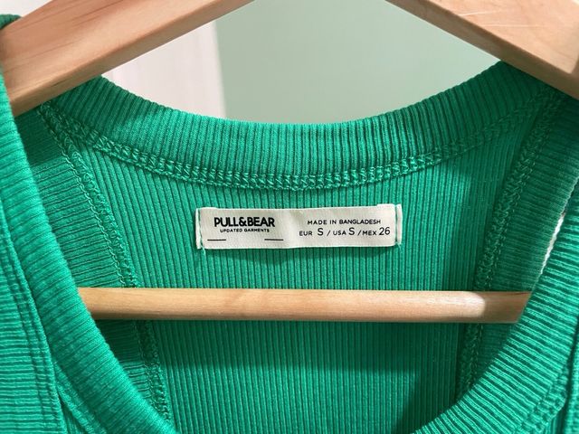 Vestido verde Pull&Bear