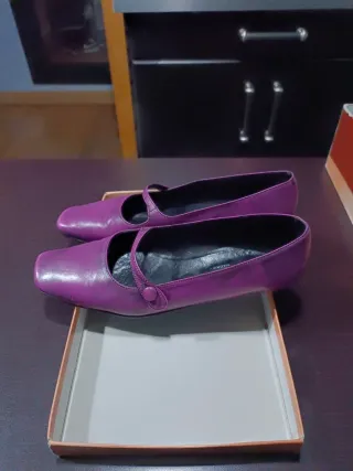 Zapatos Iris-Vidal Morados Planos