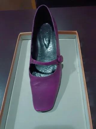 Zapatos Iris-Vidal Morados Planos