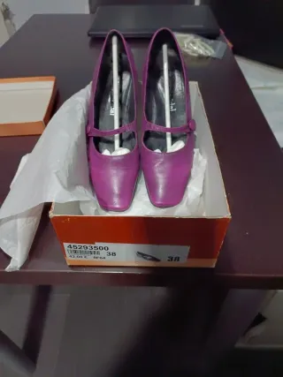 Zapatos Iris-Vidal Morados Planos