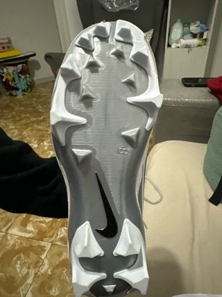 Zapatos de fútbol americano Nike Alpha Blanco