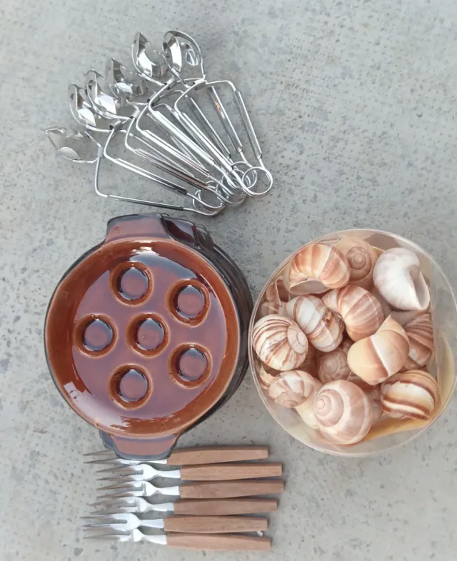 Set degustación caracoles (escargot)