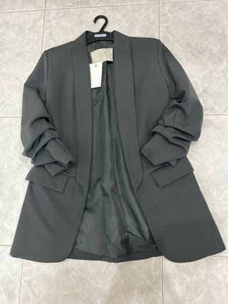 Blazer gris oscuro mujer talla M