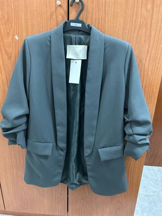 Blazer gris oscuro mujer talla M