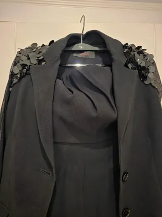 Completo giacca e tubino con paillettes