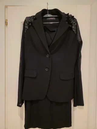 Completo giacca e tubino con paillettes