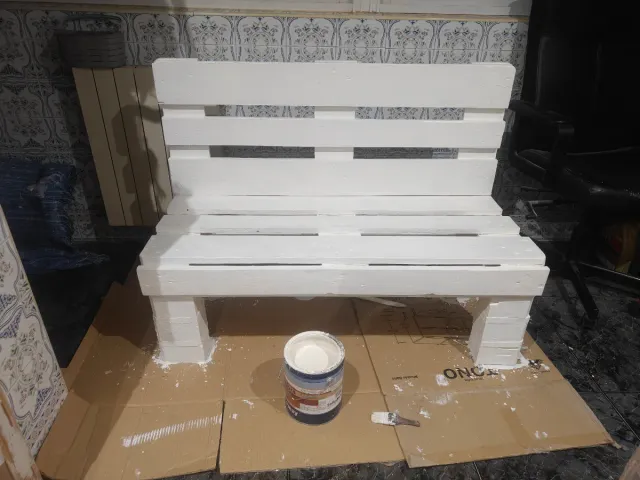 Sofá de Palets Blanco