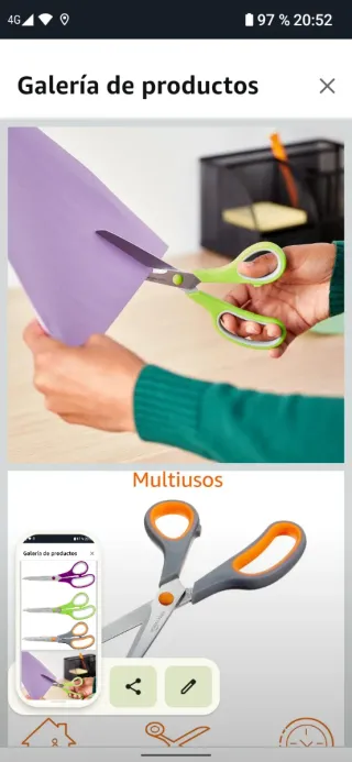 Set 3 Tijeras Multiusos acero inoxidable pvd