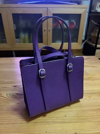 Bolso Tote Mini Zara Morado