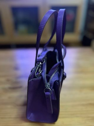 Bolso Tote Mini Zara Morado