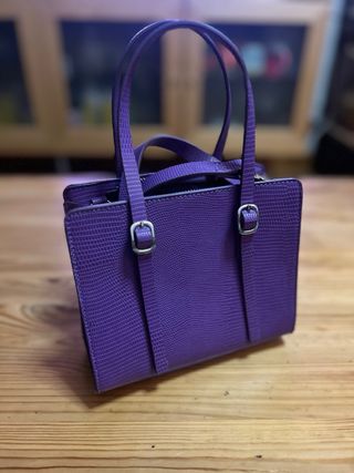 Bolso Tote Mini Zara Morado