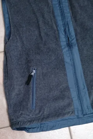 Gilet double face blu/grigio taglia M