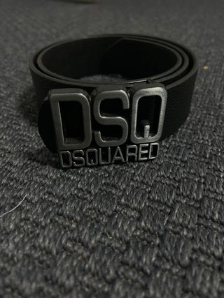 Cintura Dsquared2 Nera Fibbia Logo