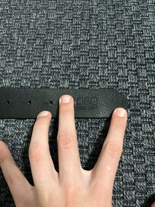 Cintura Dsquared2 Nera Fibbia Logo