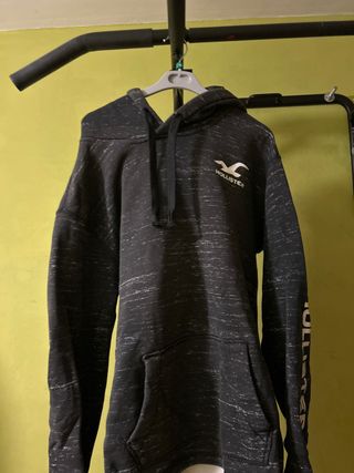 Sudadera Hollister Negra y Gris