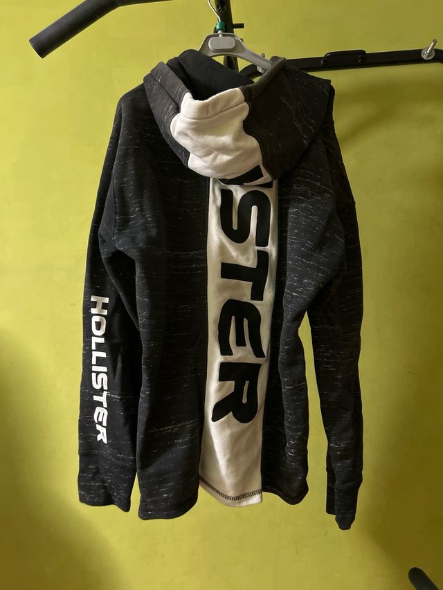 Sudadera Hollister Negra y Gris