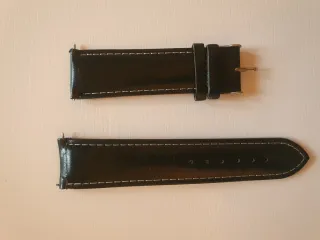 Cinturino in similpelle nero