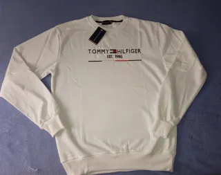 Sudadera Tommy Hilfiger Blanca Bordada
