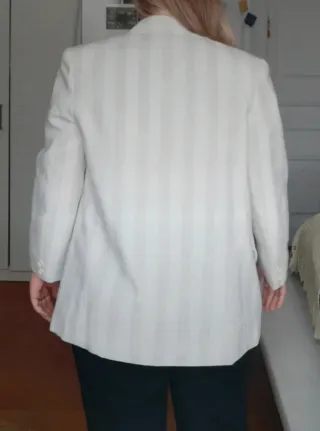 Blazer Rayas Beige Talla L