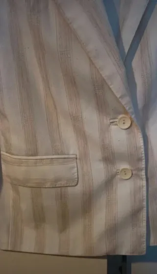 Blazer Rayas Beige Talla L