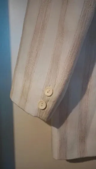 Blazer Rayas Beige Talla L