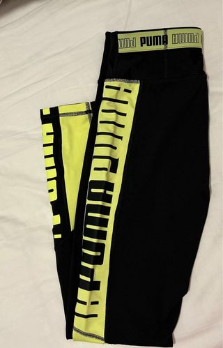 Mallas deportivas Puma negro y amarillo