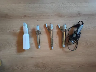 Plancha de pelo con accesorios