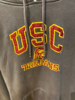 Sudadera USC Trojans Vintage Gris