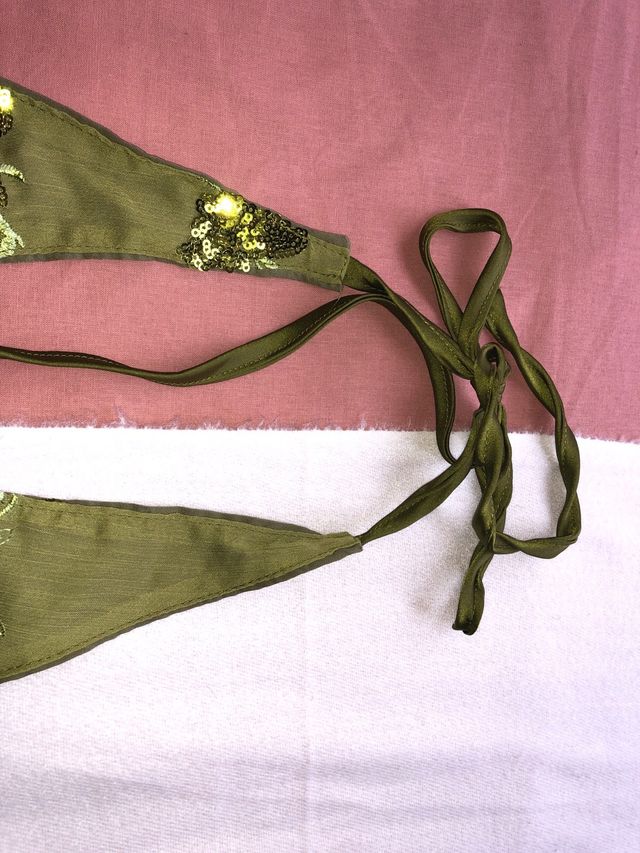 ibizan sequin halter top