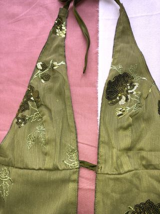 ibizan sequin halter top