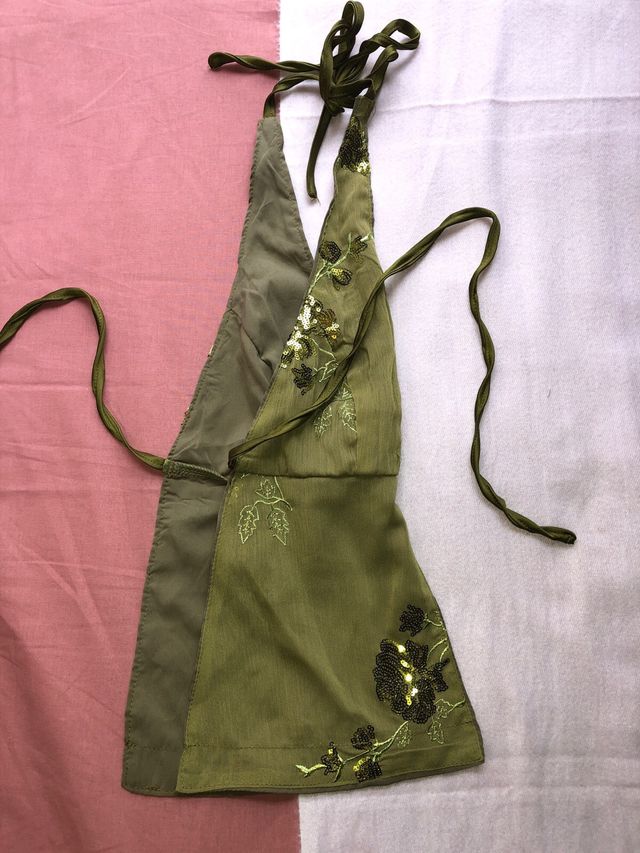 ibizan sequin halter top