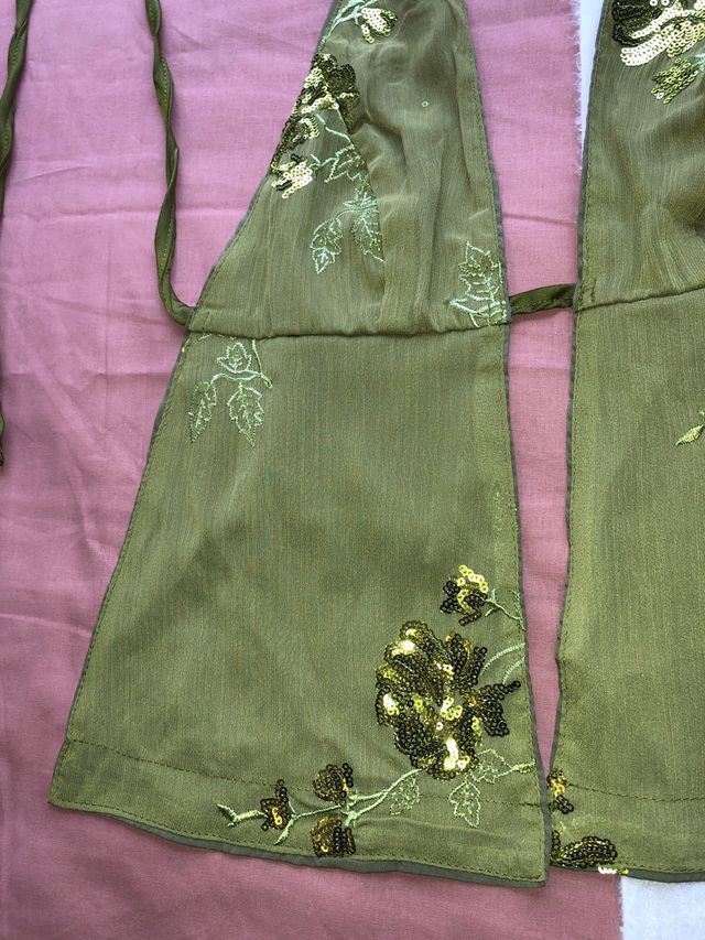 ibizan sequin halter top