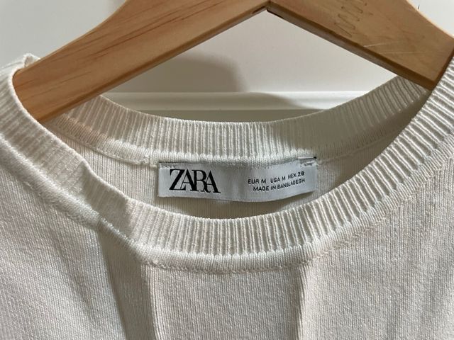 Top Zara Negro sin Mangas