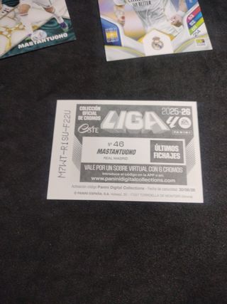 Cromos Panini Franco Mastantuono