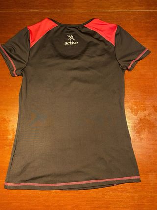 Camiseta deportiva Crivit mujer negra/fucsia Talla