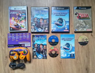 Pack GameCube F-Zero, Zelda, Harry Potter, Wave Ra
