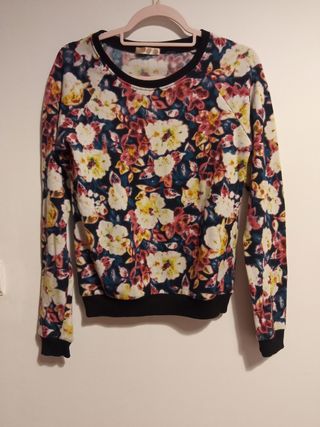Jersey con estampado de flores mujer