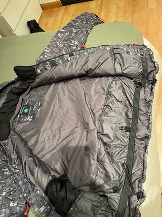 Cazadora Polinesia Nieve Gris y Roja