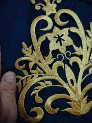 Pizzo termoadesivo oro