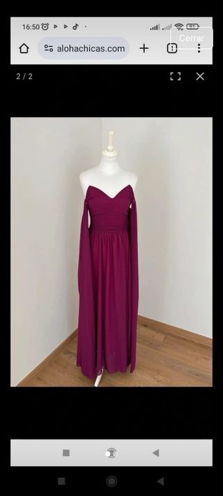 Vestido invitada fiesta o boda morado