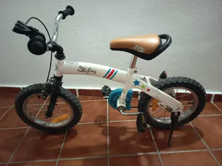 Bicicleta infantil Sliding blanca