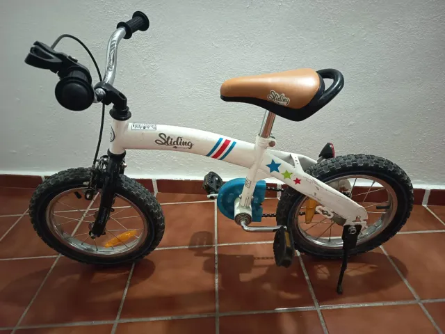Bicicleta infantil Sliding blanca