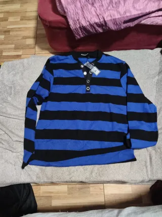 Jersey BLACKROCK rayas azul y negro