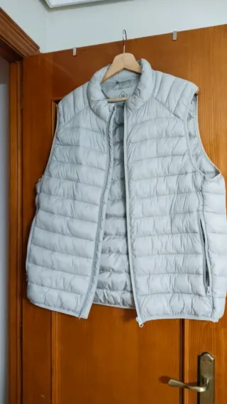 Chaleco acolchado gris hombre Xl