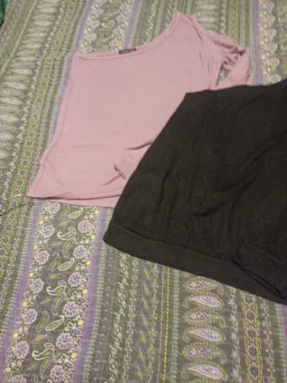 Lote 2 jerseys manga asimétrica talla única