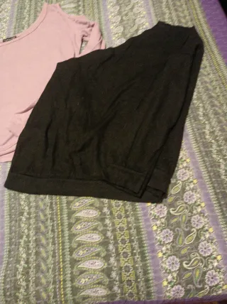 Lote 2 jerseys manga asimétrica talla única