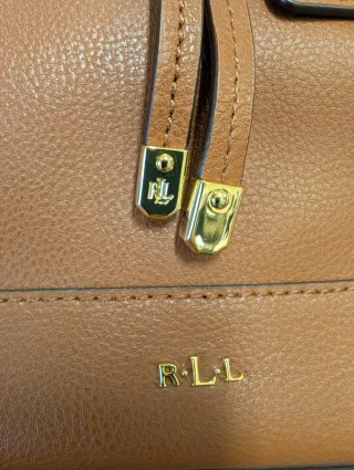 Borsa a secchiello Ralph Lauren marrone