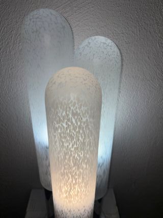 Lampada Carlo Nason Mazzega Vetro Metallo